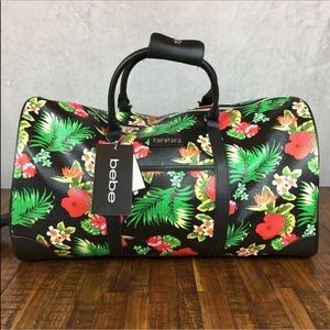 NEW Bebe Duffel Bag Aria Weekender Travel Satchel